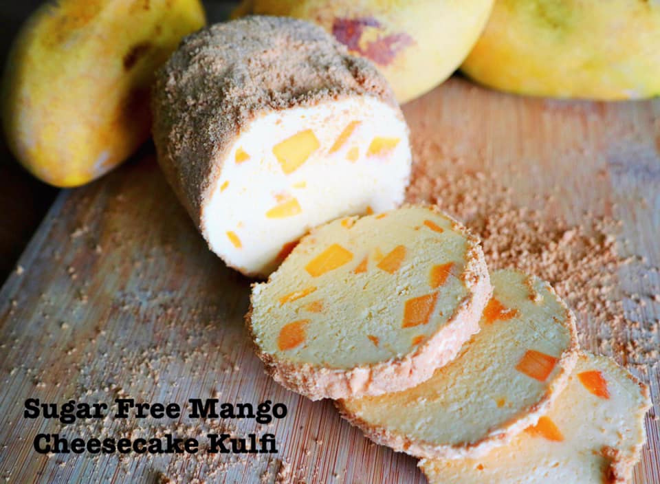 Sugarfree Mango Kulfi Ice Cream